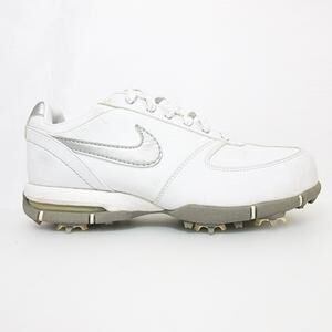 Nike VTG 2006 Air Max2 Swoosh Logo Low Top Golf Shoes White Silver Women's US 9